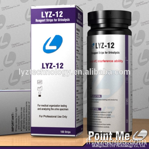 Bandelettes de test de cétone LYZ AccuCheck URS-1K URS-2K FDA